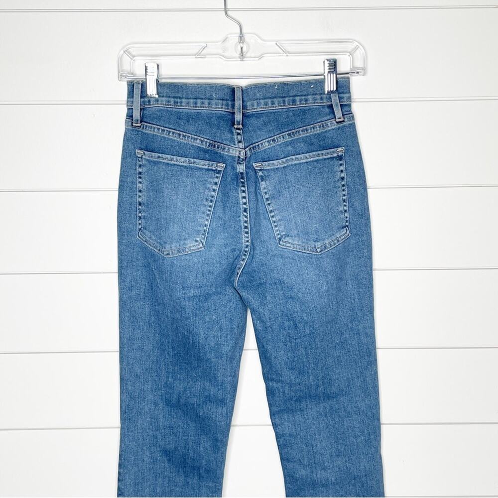 3x1 NYC Carla Shelter Slim Fit Cropped Raw Hem Jeans Medium Wash Size 25 - Picture 9 of 11